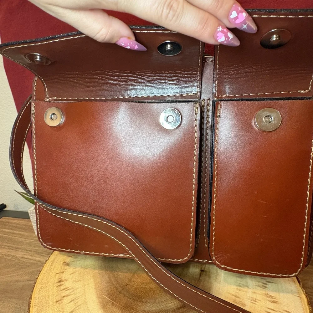 Brown Made in Italy Leather 💼